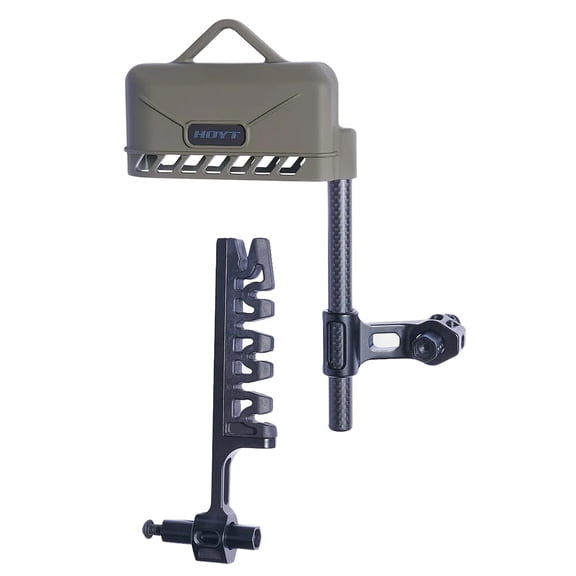 Hoyt Superlite 6-Arrow 2pc Quiver, Carbon Fiber, In-Line Accessory System, Wilderness Color (1157576)