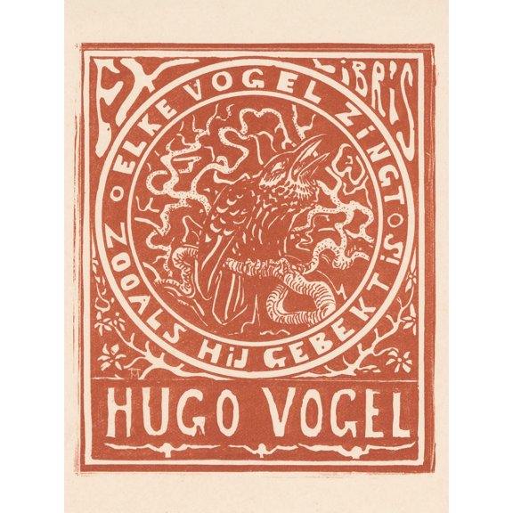 Hoytema Every Bird Sings Beaked Hugo Vogel Extra Large XL Wall Art Poster Print
