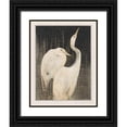 thumbnail image 1 of Hoytema, Theo van 15x18 Black Ornate Wood Framed with Double Matting Museum Art Print Titled - Two egrets, 1 of 4