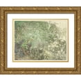 thumbnail image 1 of Hoytema, Theo van 32x25 Gold Ornate Wood Framed with Double Matting Museum Art Print Titled - Lizard on a stone, 1 of 4