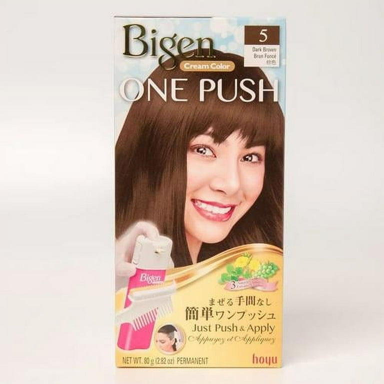 Bigen One Push Hair Color#5 Dark Brown - Walmart.com