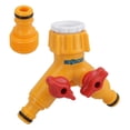 thumbnail image 1 of Hozelock Dual Tap Connector Adapter Garden Hose Pipe Watering Yard Outdoor, 1 of 6