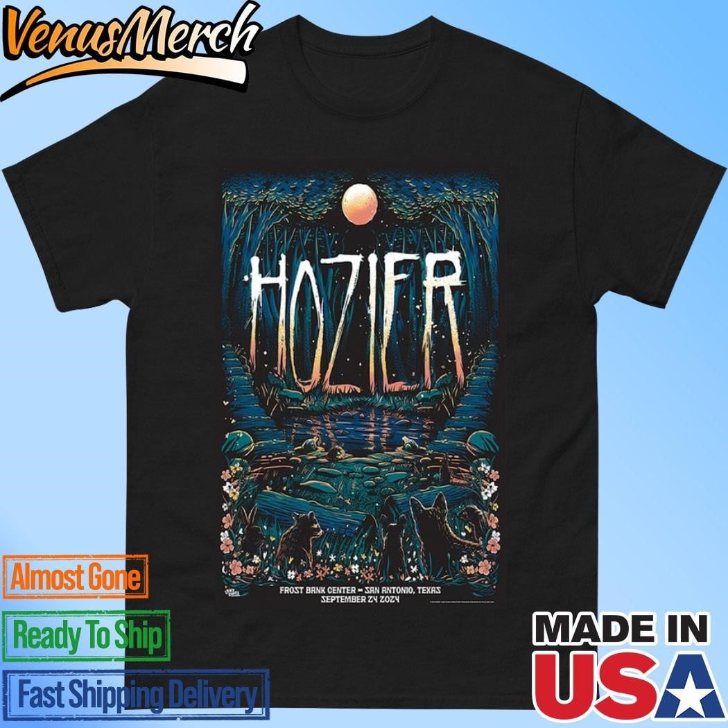 Hozier Frost Bank Center San Antonio Tx September 24 Tour Poster Shirt