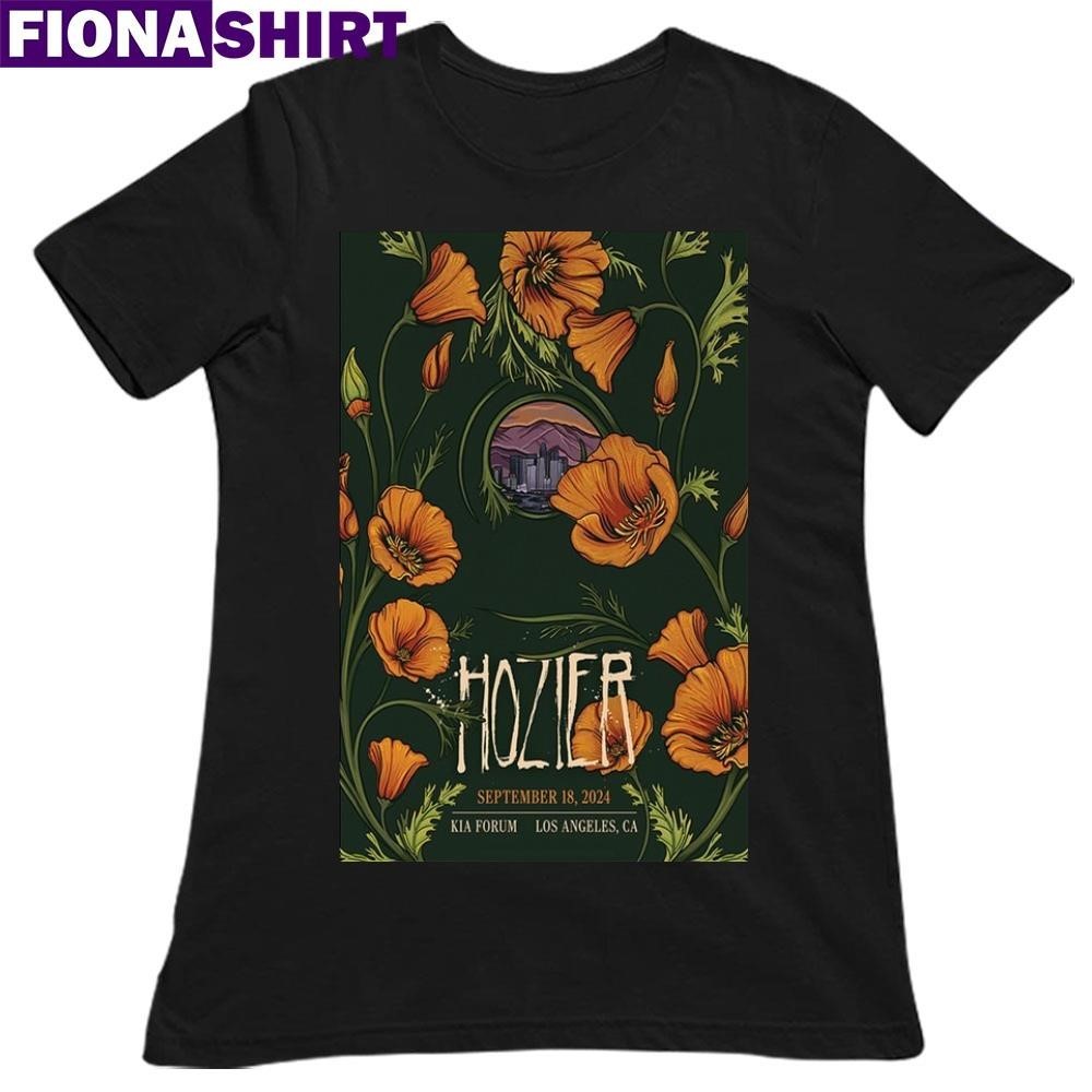 Hozier September 18 2024 Kia Forum Los Angeles Ca Concert Poster Shirt