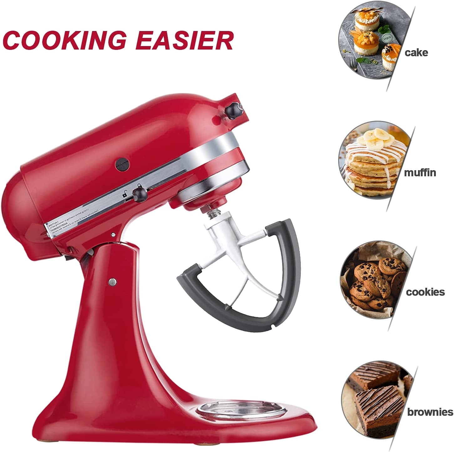 Hozodo Beater for Kitchenaid Stand Mixer Attachment 4.55 Quart Bowls