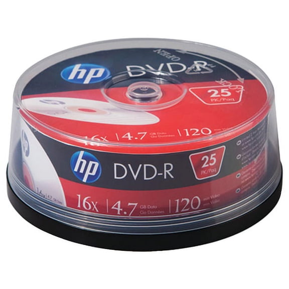 Hp 4.7 16x Dvd-rs, 25-ct