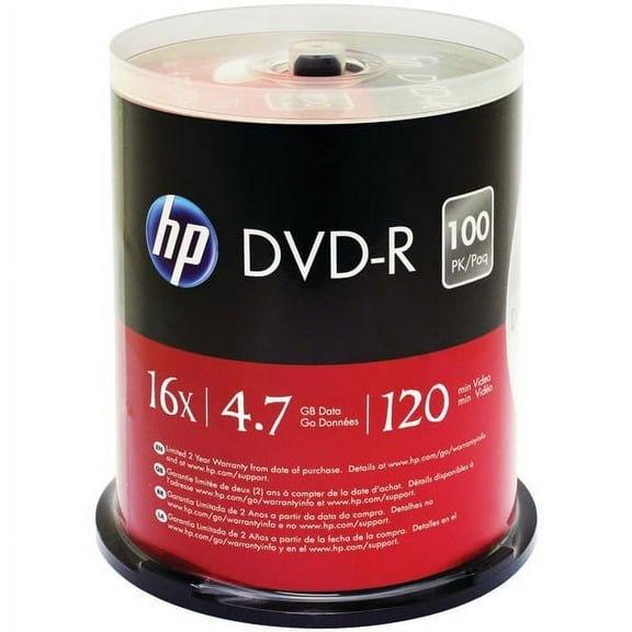 Hp 4.7gb Dvd-rs, 100-ct Spindle