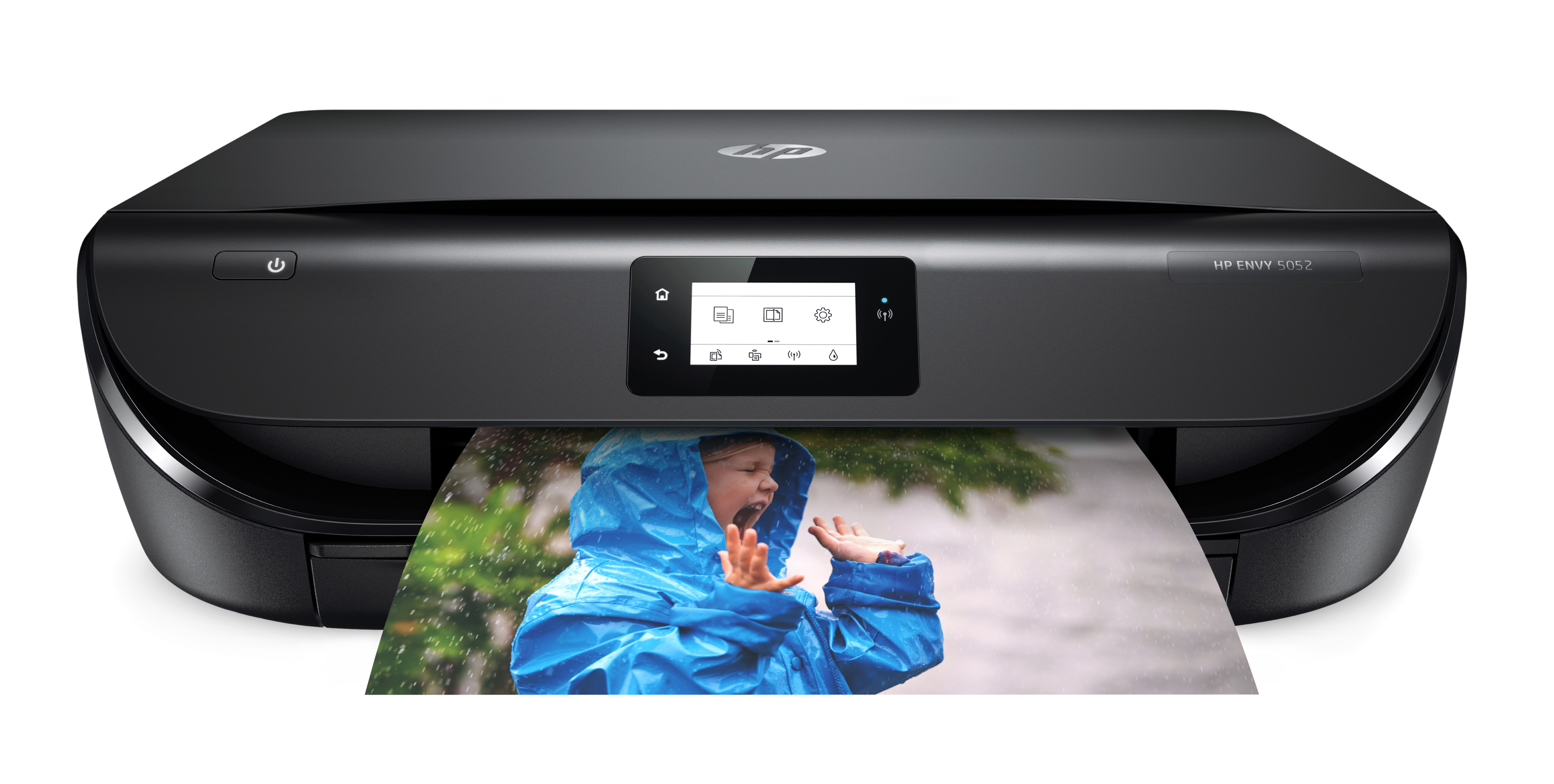 Hp Envy 5052 All-In-One Wireless Color Inkjet Printer (M2U92A) Dual Band Wifi Borderless Photos, Auto 2-Sided Printing, Black - image 1 of 9