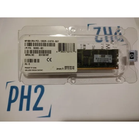 Hp Pc3-10600R 8 Gb Dimm 1333 Mhz Ddr3 Sdram Memory (500662S21)