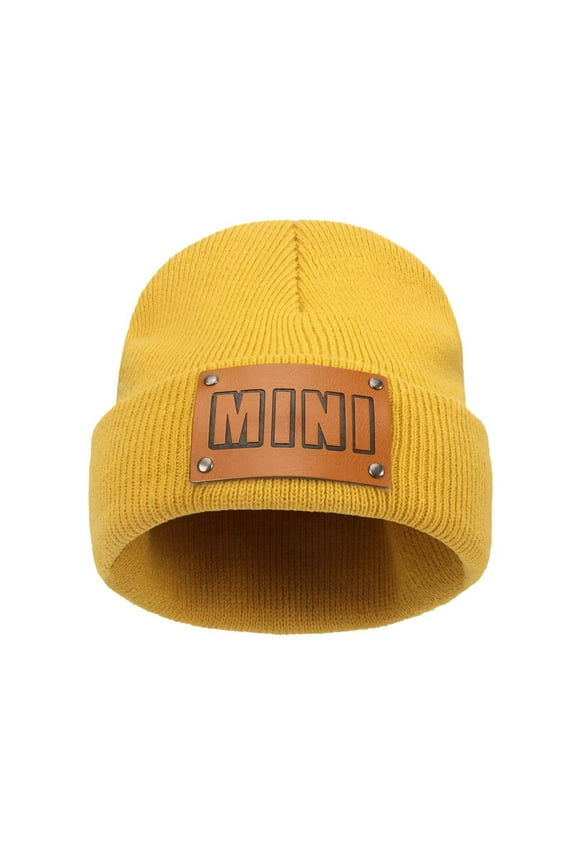 Baby Hats Boys Girls Tabs Knitted Keep Warm Cozy Wool Cold Weather Caps Toddler Winter Hat Yellow 1-6 Years