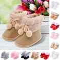 thumbnail image 1 of Hpapadks Boys Slippers Booties Plush Snow Warming Shoes Soft Boots Shoes Girl Shoes Grey, 1 of 6