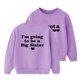 thumbnail image 1 of Hpapadks Girls Sweatshirt Winter Long Sleeve Letter Print Pullover Sports Sweatshirts Top Boys Hoodie Purple 5-6 Years, 1 of 3
