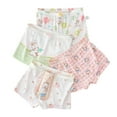 thumbnail image 1 of Hpapadks Girls Underwear Sweet Cute Cartoon Print Comfortable Underwear Underpanties 4PCS Girls Panties White 7-8 Years, 1 of 3