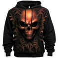 thumbnail image 1 of Hpapadks Hoodie for Men Halloween Vintage Gothic Skeleton Print Hoodies Pullover with Front Pocket Drop Shoulder Sweatshirts for Men, 1 of 4
