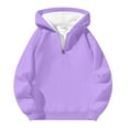 thumbnail image 1 of Hpapadks Hoodies Men Solid Half Zip Hooded Sweatshirt Cozy Drop Shoulder Long Sleeve Oversized Hoodies Pullover Mens Sweatshirts, 1 of 7