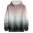 thumbnail image 1 of Hpapadks Hoodies for Men Graphic Gradient Hooded Sweatshirt with Pocket Rose Print Long Sleeve Drawstring Hoodies Pullover Men's Sweatshirts, 1 of 3