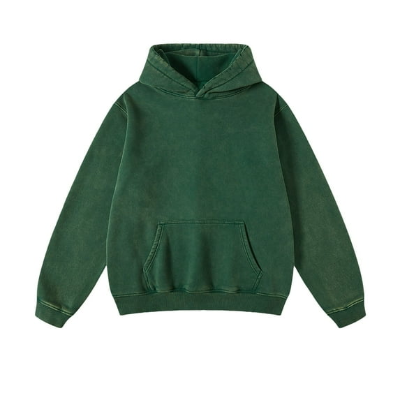 Hpapadks Hoodies for Men Graphic Oversized Unisex Solid Acid Wash Hoodies Pullover Heavyweight Vintage Sweatshirts for Men