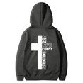 thumbnail image 1 of Hpapadks Hoodies for Men Oversized Vintage Cross Letter Print Hoodies Pullover Long Sleeve Drop Shoulder Design Hooded Men's Sweatshirts, 1 of 6