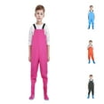 thumbnail image 1 of Hpapadks Kids Chest Waders with Non- Boots, Attached System with Waterproof Trousers, Waders for Boys and Girls Pink, 1 of 6