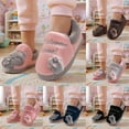 thumbnail image 1 of Hpapadks Kids House Slippers Winter Warm Indoor Shoes Soft Comfortable Cute Cartoon School Casual Wear Shoes for Girls Coffee, 1 of 6