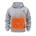thumbnail image 1 of Hpapadks Men Hoodies Solid Usb Heated Hoodies Pullover Winter Warm with Pockets Without Battery Mens Sweatshirts, 1 of 6