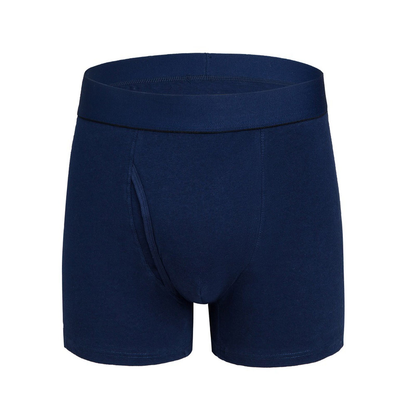 Hpapadks Men Underwear Large Flat Corner Underwear Solid Open Cut ...