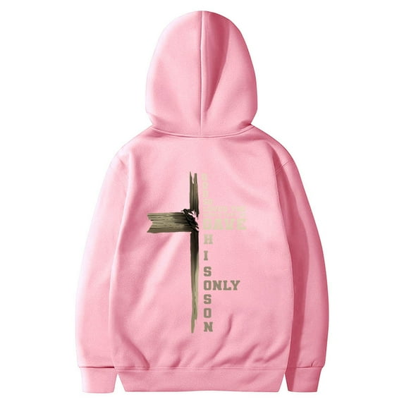 Hpapadks Men's Hoodies Oversized Retro Cross Letter Print Hoodies Pullover Long Sleeve Drop Shoulder Design Hooded Sweatshirts for Men