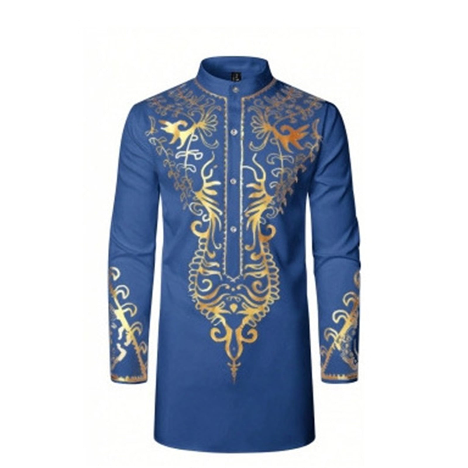 mens blue and gold dress shirt Men's Navy Blue and Gold Shirt