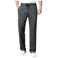 thumbnail image 1 of Hpapadks Mens Casual Pants Fashion Thin Solid Color Casual Elastic Sports Sweatpants Mens Slacks Grey XL, 1 of 7