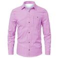 thumbnail image 1 of Hpapadks Mens Casual Shirts Short Sleeve Button Down Oktoberfest Plaid Print Blouses Beach Loose Fit Dress Shirts for Men Purple S, 1 of 4