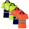 thumbnail image 1 of Mens Shirts Casual High Visibility Quick Dry Pullover Hi Vis Reflective Short Sleeve Sweat Tops Hawaiian Shirt for Men OR2 XXL, 1 of 5