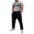 thumbnail image 1 of Hpapadks Mens Shirts Summer Fitness Wear Crew Neck Trainer Sports High Stretch Tight Blouses Slim Fit Mens Dress Shirts Grey XXXL, 1 of 5