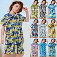 thumbnail image 1 of Hpapadks Newborn Outfits Baby Girl Summer Short Sleeve Button Down Hawaii Shirt Tops Shorts Beach Holiday Set Girls Clothes Army Green 1-2 Years, 1 of 5