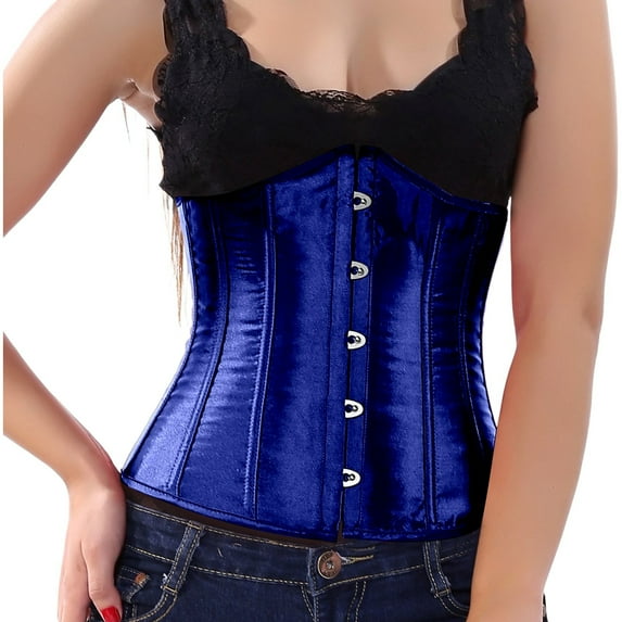 Hpapadks Waist Trainer Cincher for Women Leather Light Tummy Control Underbust Wide Belt Tight Push Up Solid Vintage Corset Belt Halloween BU1