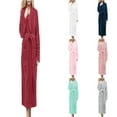 thumbnail image 1 of Hpapadks Women's Robes Robes Long Cotton Cloth Robes Plus Size Bathrobe Robes Womens Nightgowns XL, 1 of 5