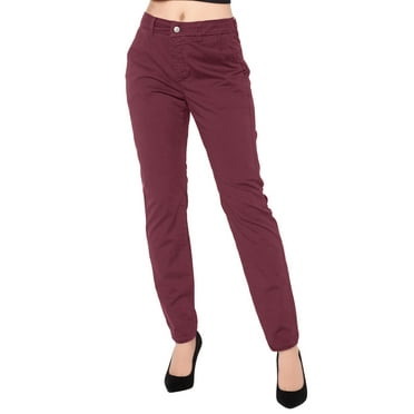 Hpapadks Womens Pants High Waist Straight Leg Solid Color Slacks Womens Slacks S