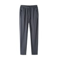 thumbnail image 1 of Hpapadks Womens Pants Unisex Solid Quick Dry Fitness Pant with Zippered Pockets Womens Slacks Grey XXXXL, 1 of 3