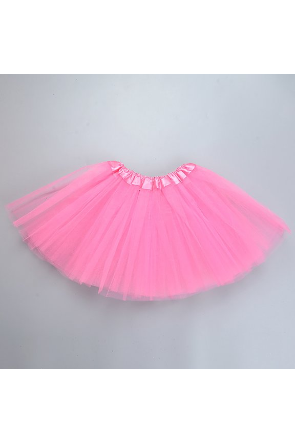 Womens Skirts Candy Color Multicolor Support Half Body Puff Petticoat Colorful Skirt Pink One Size