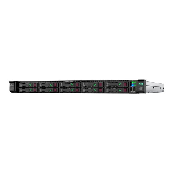HPE ProLiant DL360 Gen10 SMB Network Choice - Server - rack-mountable 1U - 2-way - 1 x Xeon Silver 4208 / up to 3.2 GHz - RAM 16 GB - SAS - hot-swap 2.5" bay(s) - no HDD - Gigabit Ethernet - monitor: none