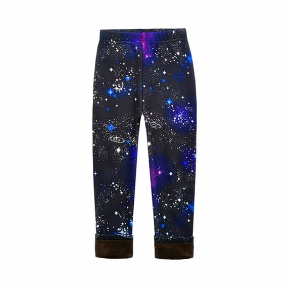 Hpgjzj 2-11 Years Girl Leggings Kid Rainbow Print Legging Tights Trousers Slim Long Pants