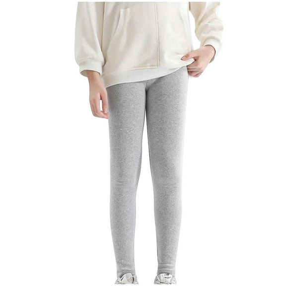 Hpgjzj 2-12 Years Girls' Leggings, Solid Color Tight Bottom Pants, Stretch Leggings for Girls Toddler Little Kids Baby