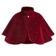 thumbnail image 1 of Hpgjzj 2-9 Years Solid Color Girl Long Sleeved Dress Children One Button Short Long Sleeved Jacket Children Clothing Cape And Camisole, 1 of 4