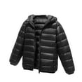 thumbnail image 1 of Hpgjzj 3-10 Years Kids Boys Girls Down Jacket Coat Winter Warm Hooded Puffer Coats Lightweight Water-Resistant Outerwear, 1 of 4