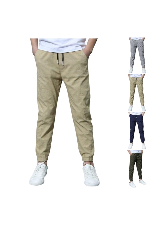 8-13 Years Boys Cargo Pants Cotton Casual Pants Kids Elastic Waist Hiking Joggers Trousers Daily Wear Fall 2024