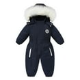 thumbnail image 1 of Hpgjzj Baby Girls Boys Snowsuit Toddler Winter Girl Jacket Coat Clothes Kid Snow Suits Outfits One-piece Overalls Ski Suits, 1 of 6