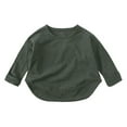 thumbnail image 1 of Hpgjzj Baby Girls Knit Sweater Blouse Turtleneck Kids Long Sleeve Ruffle Cuff Tops Fall Winter Sweatshirt, 1 of 2