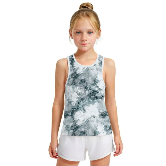 Hpgjzj Boy's Summer Tie Dye Round Neck Sleeveless Tank Top 2025