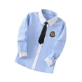 thumbnail image 1 of Hpgjzj Boys Dress Shirts Toddler Boy Button Down Shirt Long Sleeve Removable Bow Tie Button Up Shirt White Formal Graduation, 1 of 3