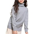 thumbnail image 1 of Hpgjzj Boys Turtleneck Sweater, School Uniform Big Boys' & Little Kids Youth Turtle Neck Long Sleeve Pullover (Sizes 5-18), 1 of 3