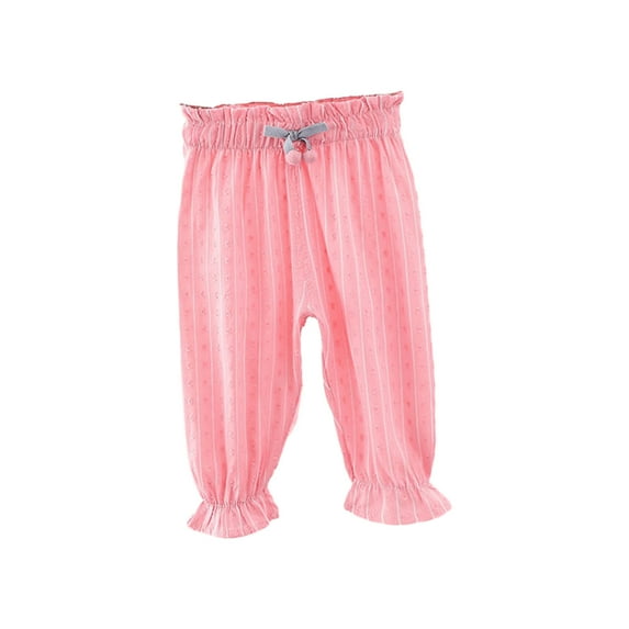 Hpgjzj Cotton Pants for Toddler Boys Toddler Children Girls Summer Floral Print Pants Bloomers Casual Trousers